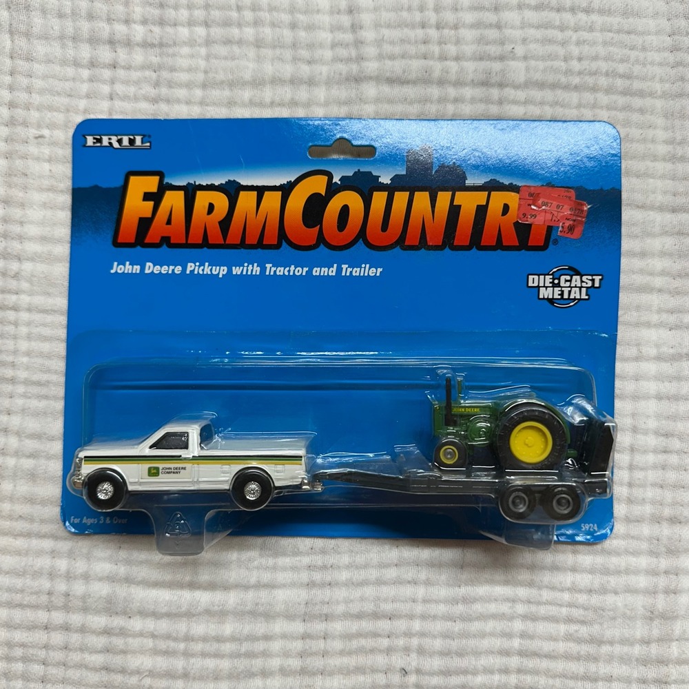 Ertl Ford F-150 Pickup Truck John Deere Tractor & Trailer Farm Country 1996 NEW